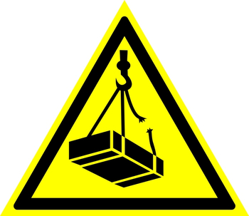 W06 опасно! возможно падение груза (пленка, 700х700 мм) - Знаки безопасности - Знаки и таблички для строительных площадок - Магазин охраны труда и техники безопасности stroiplakat.ru