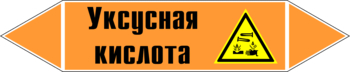 Маркировка трубопровода "уксусная кислота" (k06, пленка, 358х74 мм)" - Маркировка трубопроводов - Маркировки трубопроводов "КИСЛОТА" - Магазин охраны труда и техники безопасности stroiplakat.ru