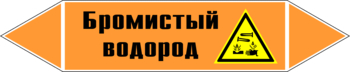 Маркировка трубопровода "бромистый водород" (k14, пленка, 358х74 мм)" - Маркировка трубопроводов - Маркировки трубопроводов "КИСЛОТА" - Магазин охраны труда и техники безопасности stroiplakat.ru